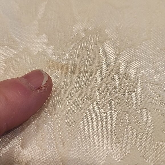 Spode Tablecloth Christmas Tree Santa Top Huge Banquet Size 57" x 140" Holidays - Picture 4 of 5